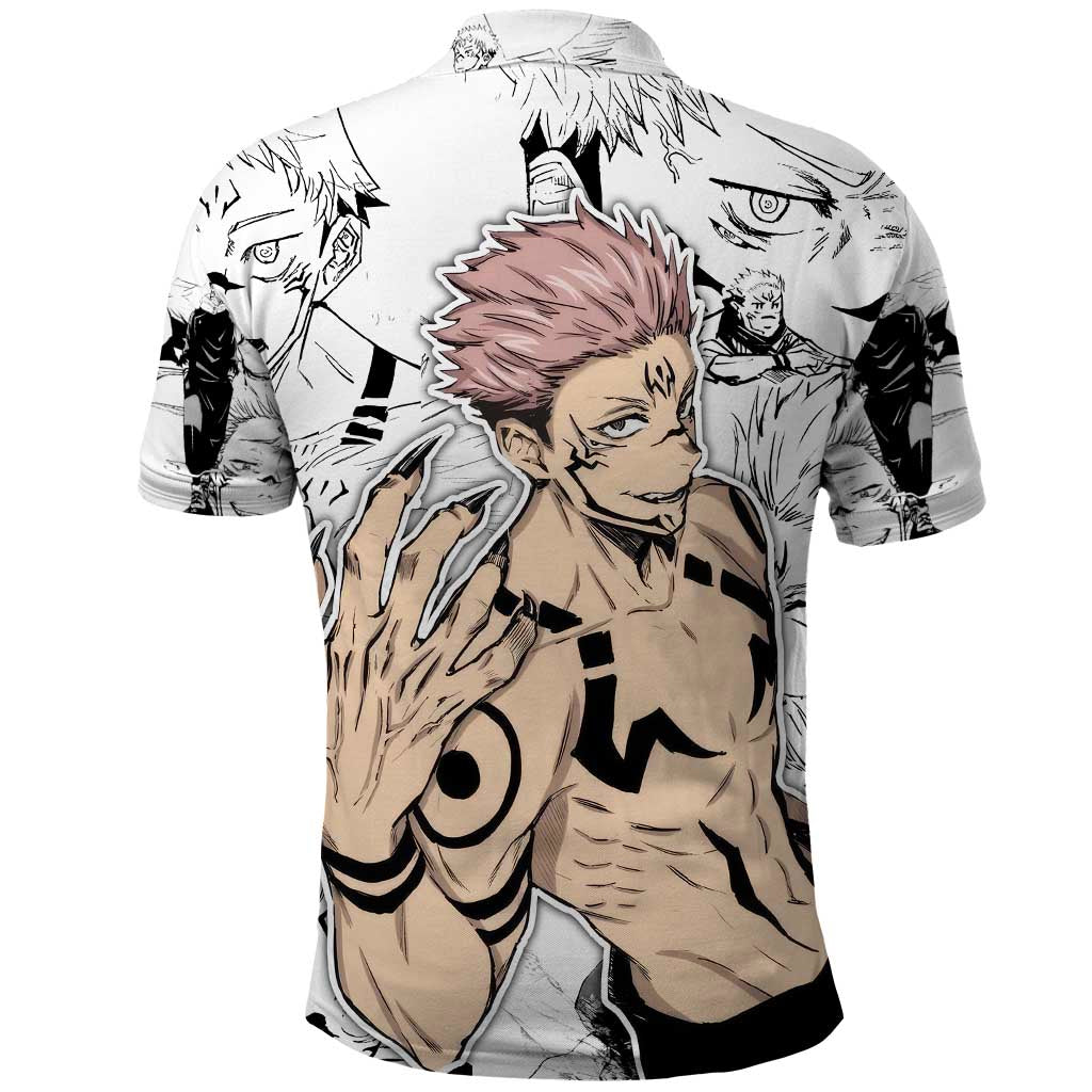 Sukuna - Jujutsu Kaisen Polo Shirt Pattern Anime Mix Manga Style