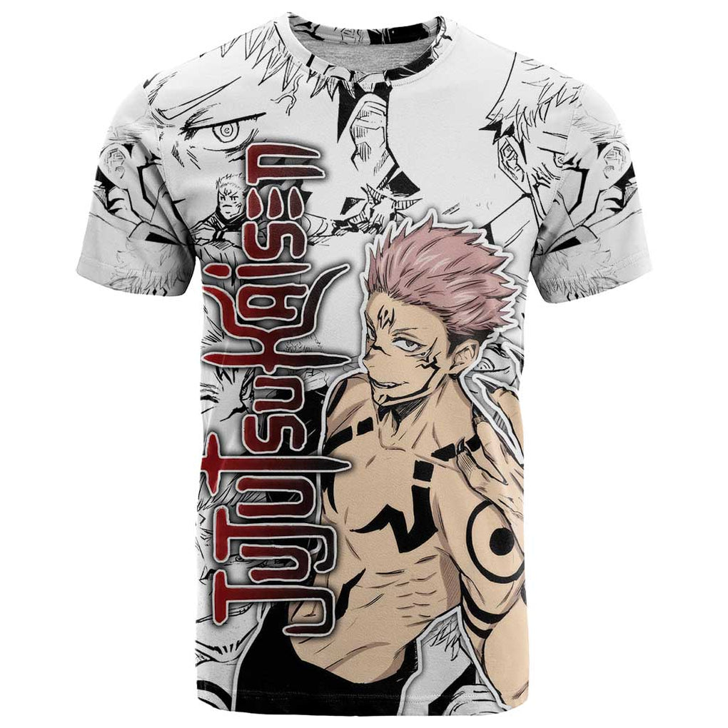 Sukuna - Jujutsu Kaisen T Shirt Pattern Anime Mix Manga Style