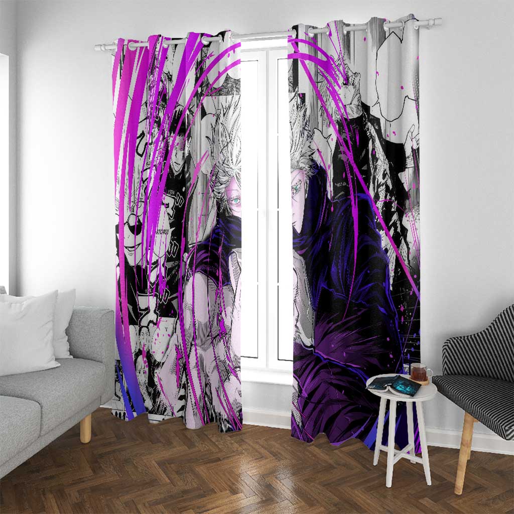 Gojo Satoru - Jujutsu Kaisen Window Curtain Pattern Anime Mix Manga Style