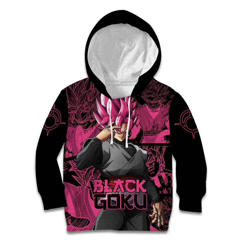 Goku Black Rose - Dragon Ball Kid Hoodie Pattern Anime Mix Manga Style