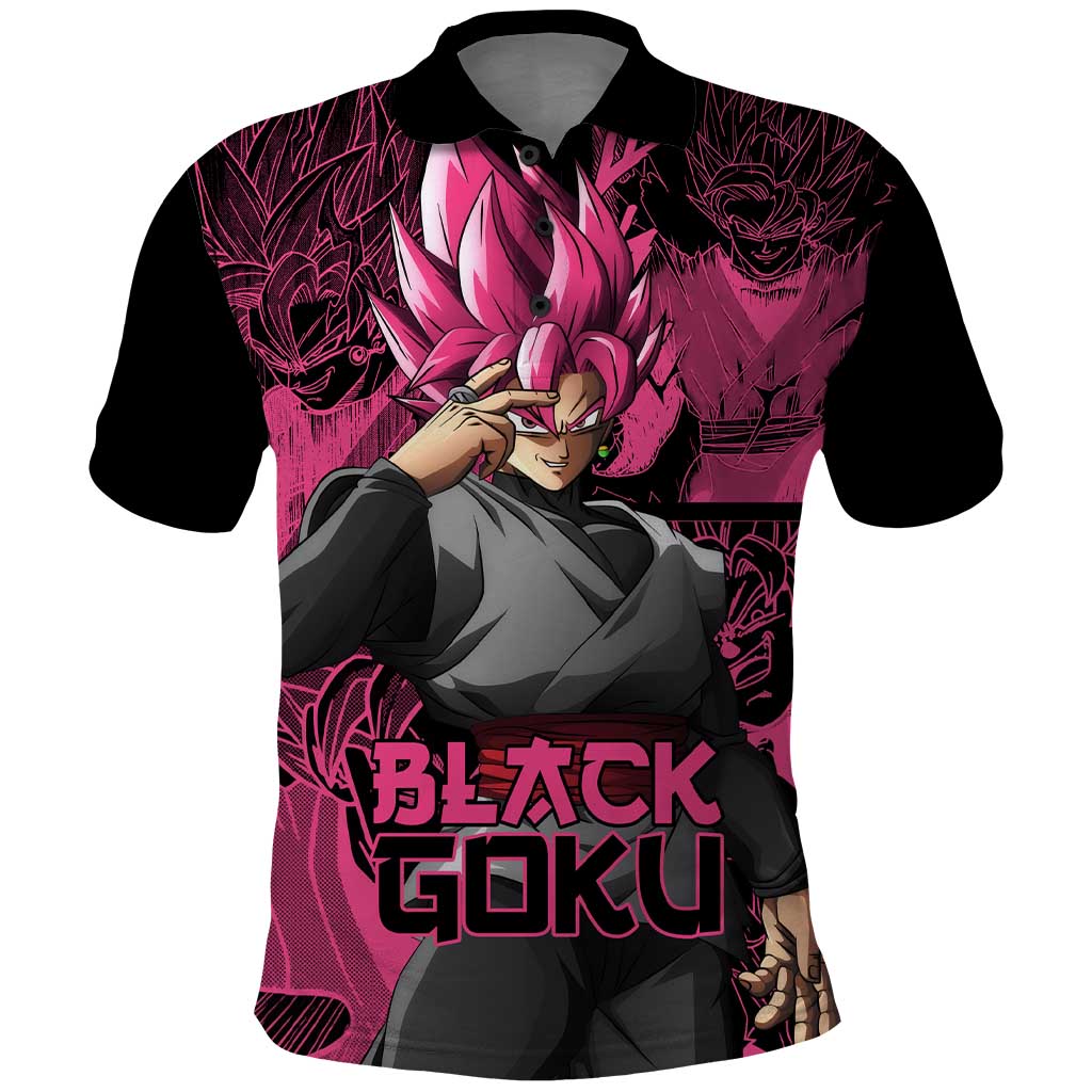 Goku Black Rose - Dragon Ball Polo Shirt Pattern Anime Mix Manga Style