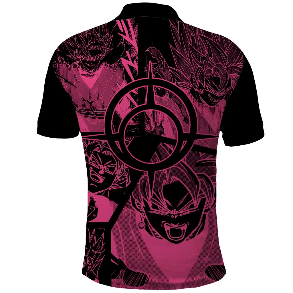 Goku Black Rose - Dragon Ball Polo Shirt Pattern Anime Mix Manga Style