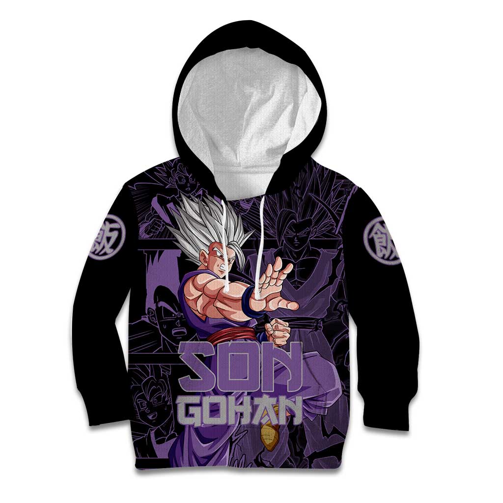 Son Gohan - Dragon Ball Kid Hoodie Pattern Anime Mix Manga Style