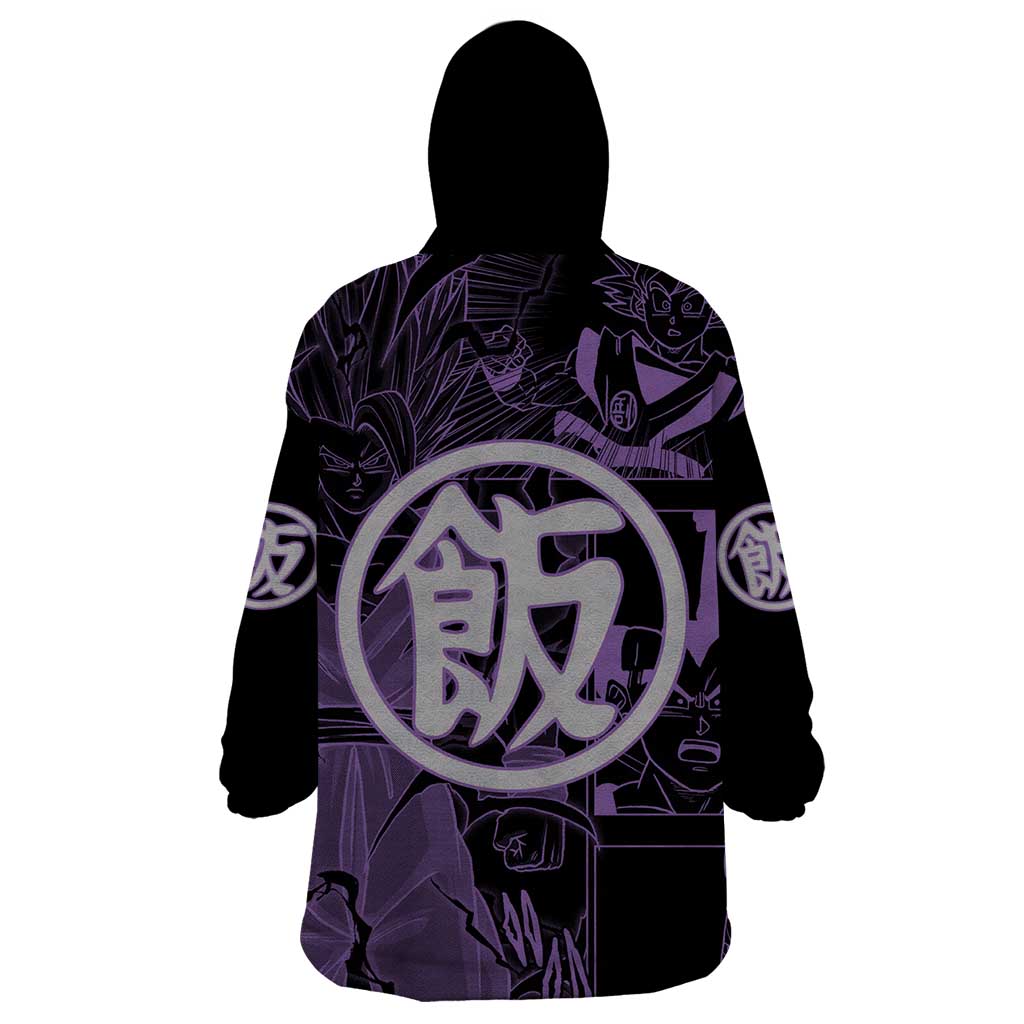 Son Gohan - Dragon Ball Wearable Blanket Hoodie Pattern Anime Mix Manga Style