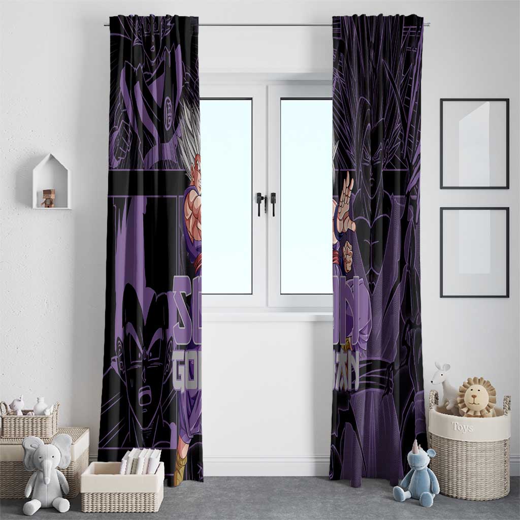Son Gohan - Dragon Ball Window Curtain Pattern Anime Mix Manga Style