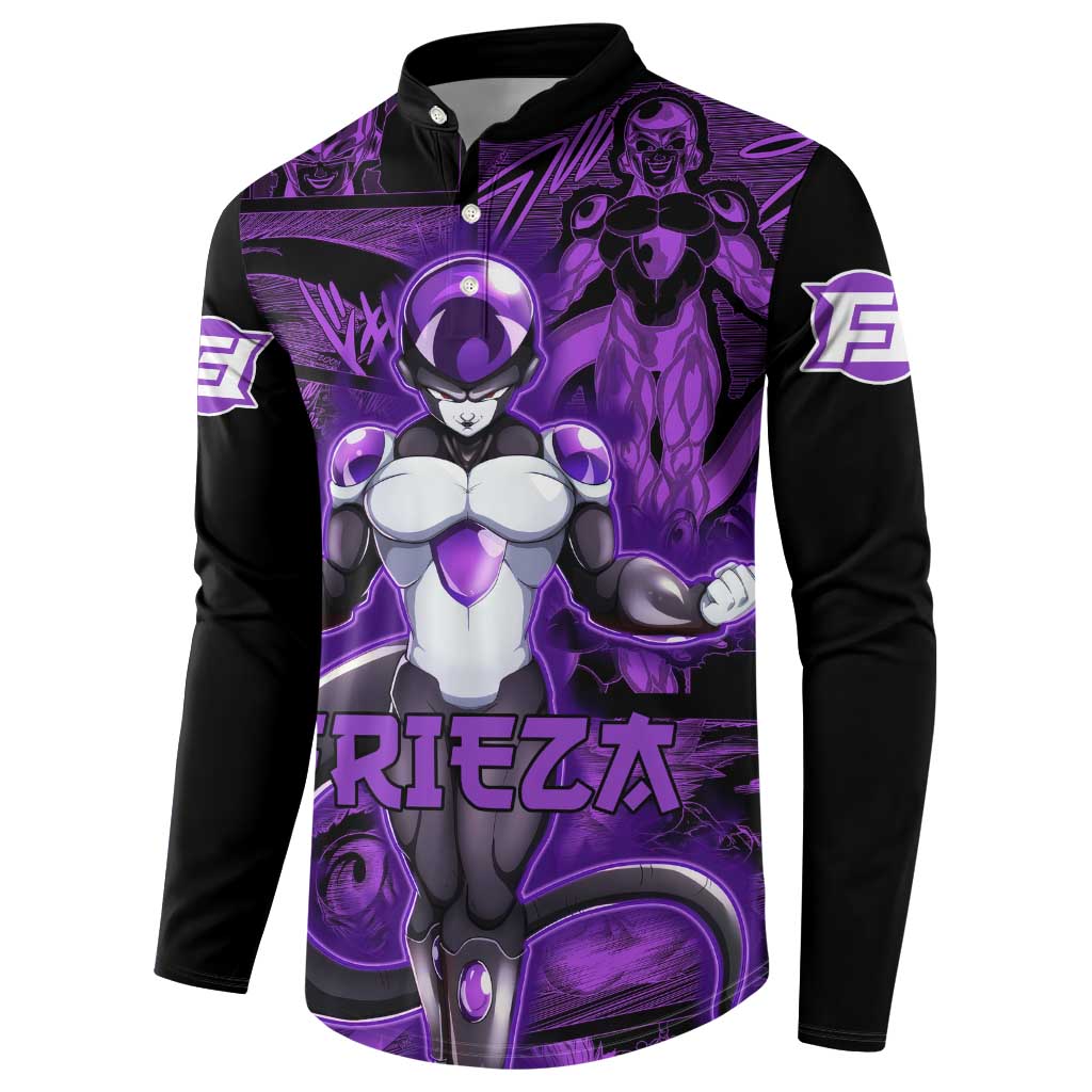 Frieza - Dragon Ball Button Sweatshirt Pattern Anime Mix Manga Style