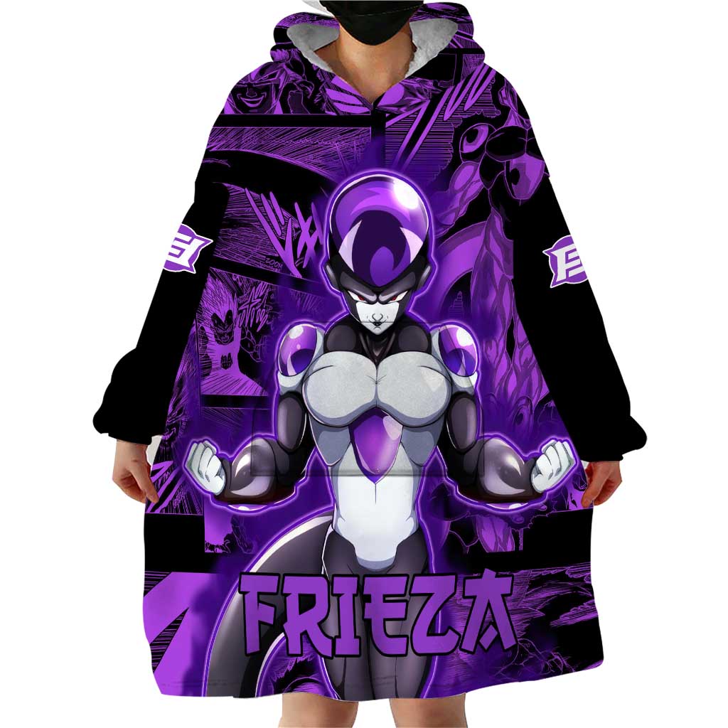 Frieza - Dragon Ball Wearable Blanket Hoodie Pattern Anime Mix Manga Style