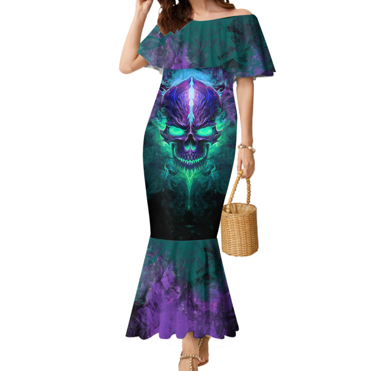 you-my-friend-should-have-been-swallowed-skull-mermaid-dress