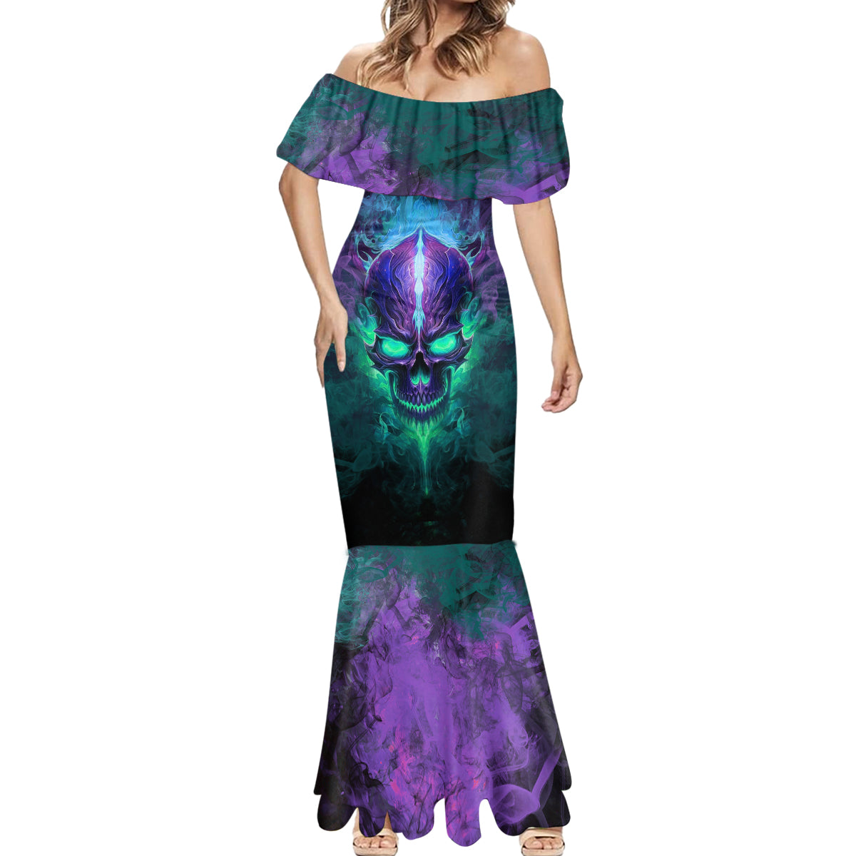 you-my-friend-should-have-been-swallowed-skull-mermaid-dress