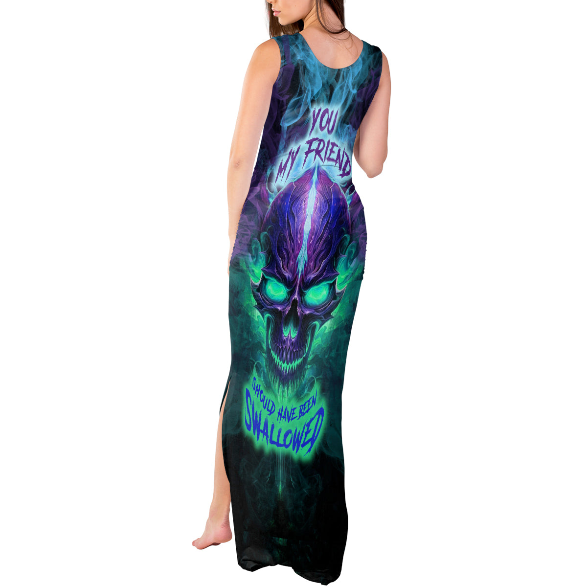 you-my-friend-should-have-been-swallowed-skull-tank-maxi-dress