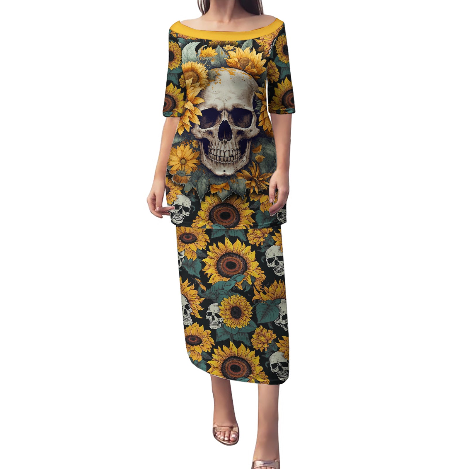 shine-like-a-sunflower-skull-puletasi