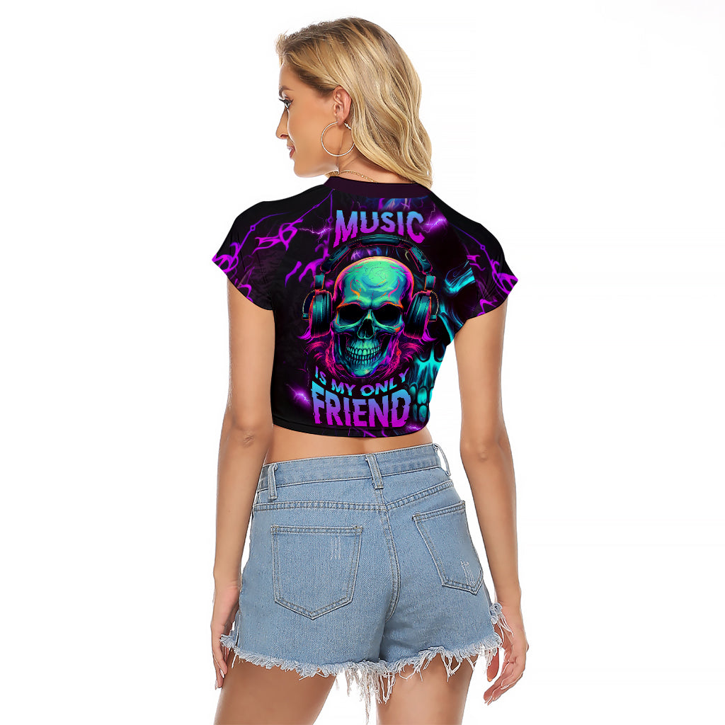 music-is-my-only-friend-skull-raglan-cropped-t-shirt