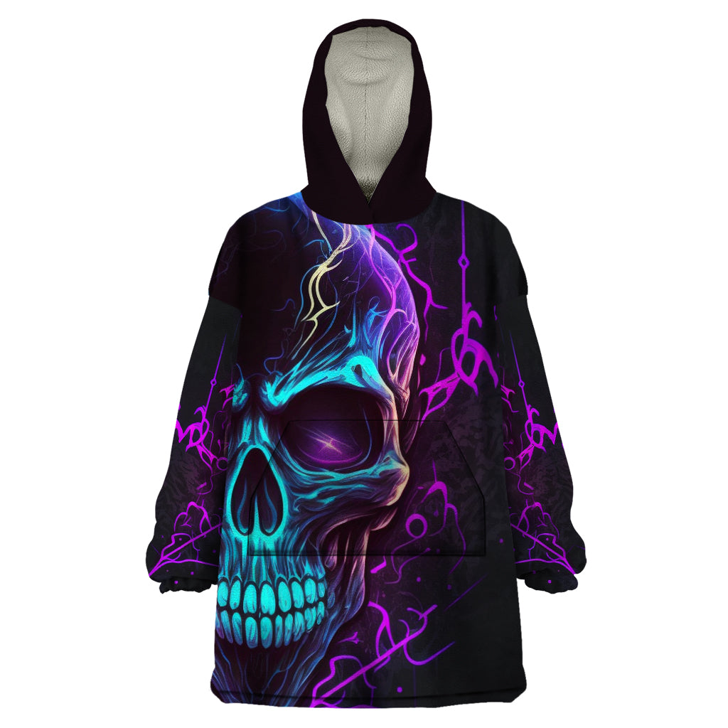 music-is-my-only-friend-skull-wearable-blanket-hoodie