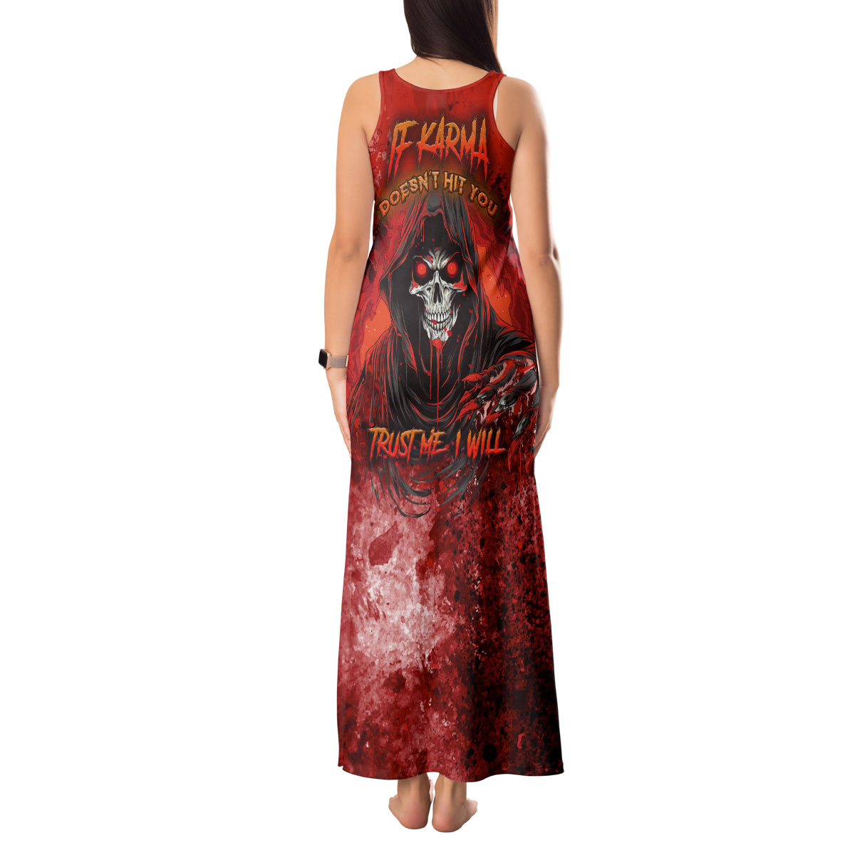 if-karma-doesnt-hit-you-trust-me-i-will-tank-maxi-dress
