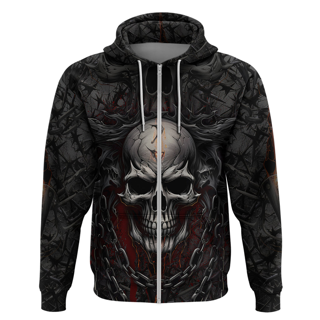 be-careful-skull-hoodie