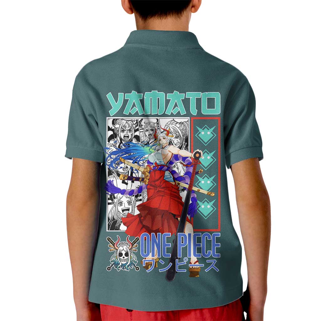 Yamato One Piece Kid Polo Shirt Anime Style TS04