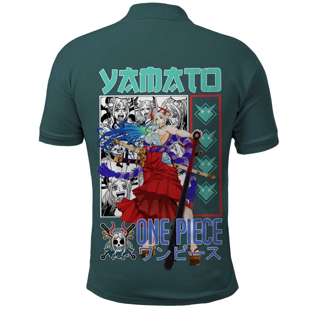 Yamato One Piece Polo Shirt Anime Style TS04