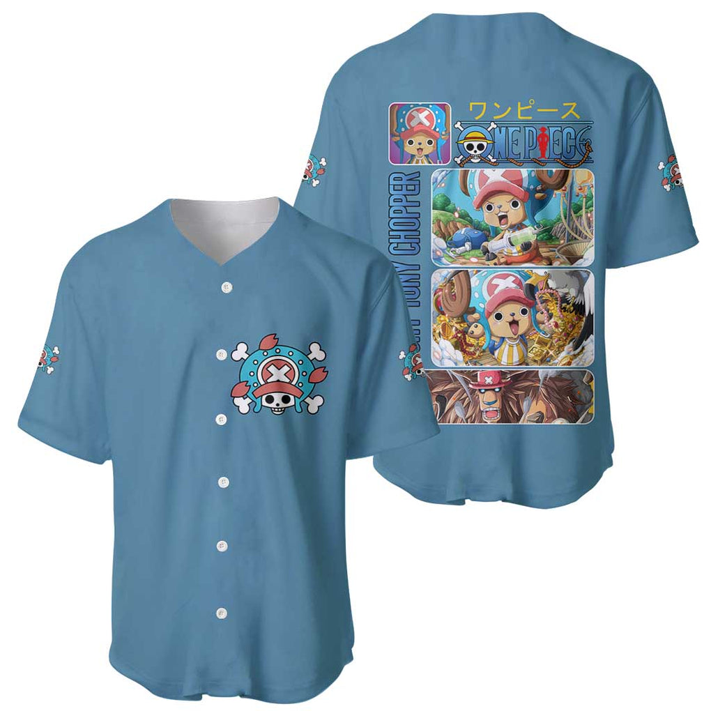 Tony Tony Chopper - Straw Hat -  One Piece Baseball Jersey Anime Style
