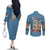 Tony Tony Chopper - Straw Hat -  One Piece Couples Matching Off The Shoulder Long Sleeve Dress and Long Sleeve Button Shirt Anime Style