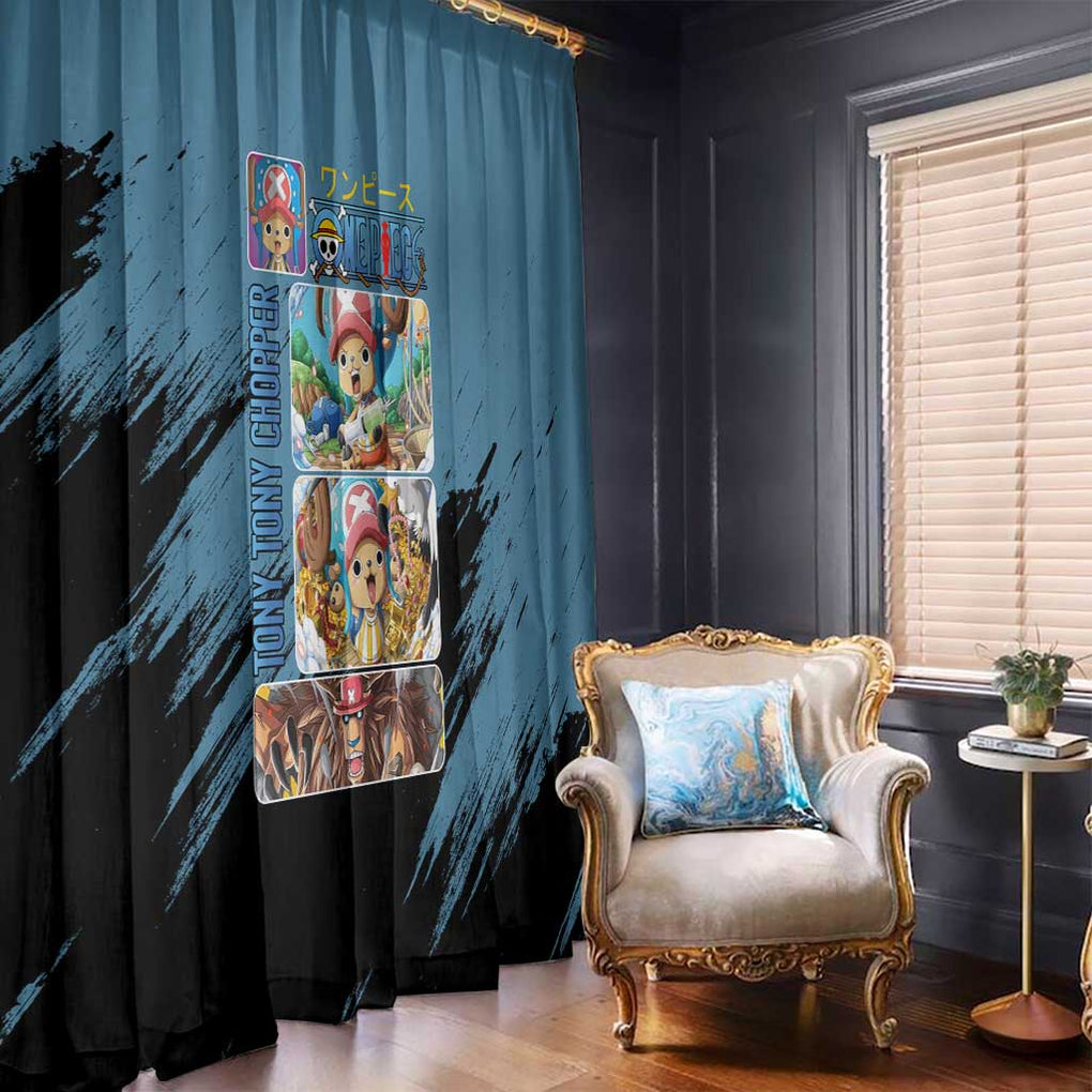 Tony Tony Chopper - Straw Hat -  One Piece Window Curtain Anime Style
