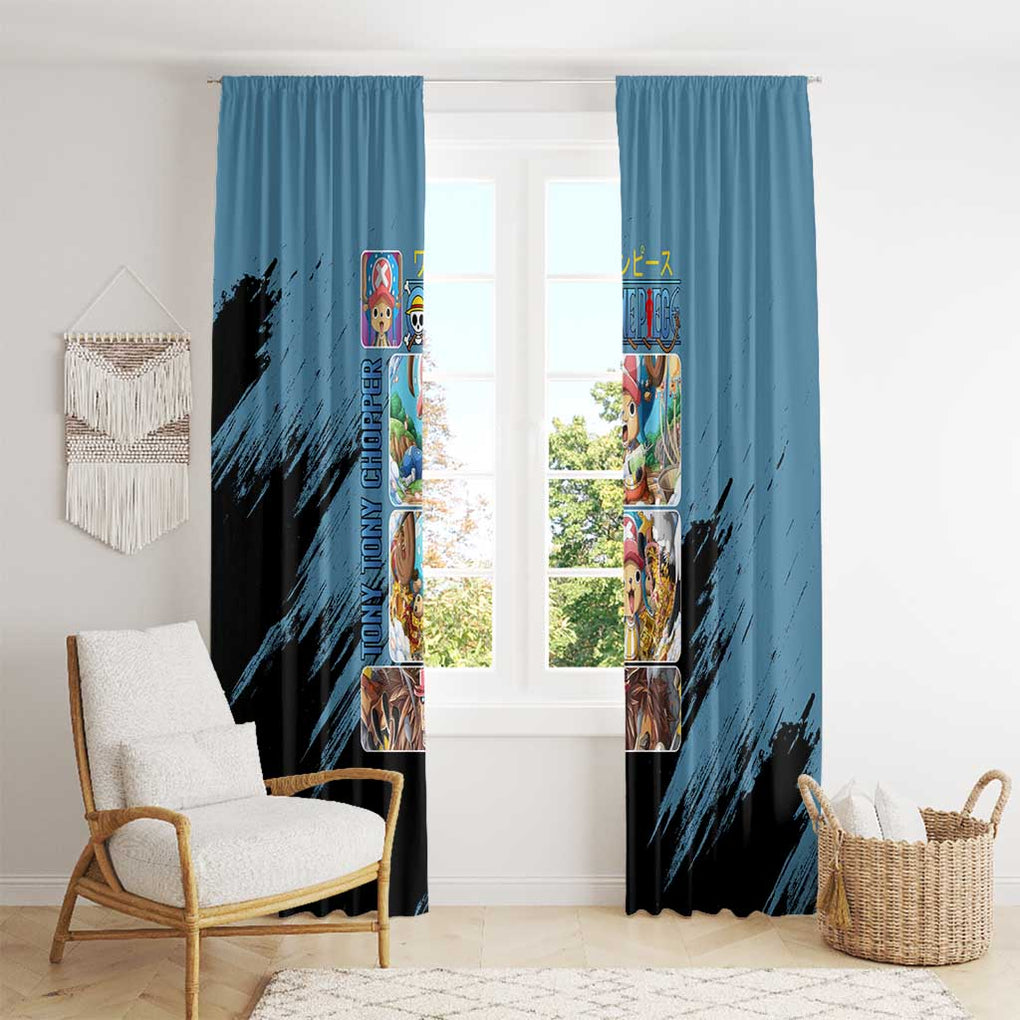 Tony Tony Chopper - Straw Hat -  One Piece Window Curtain Anime Style