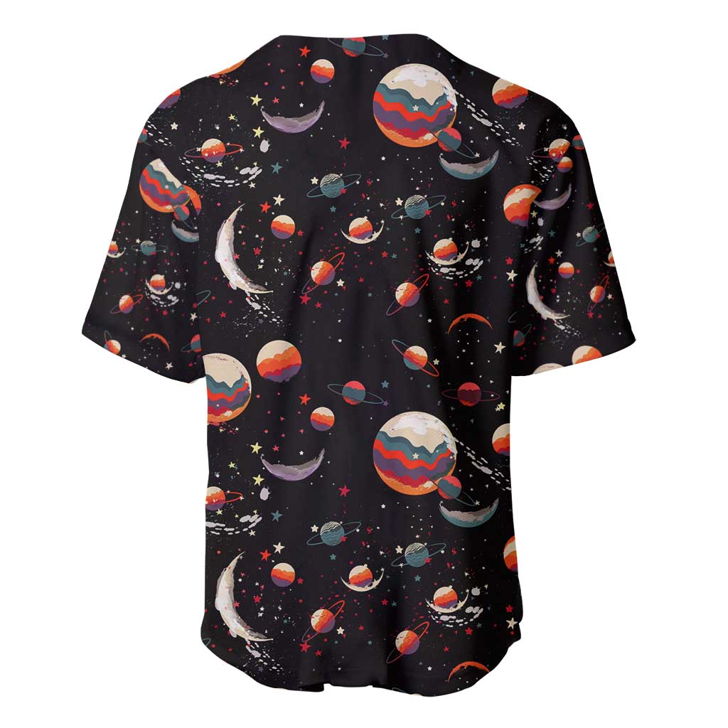 Retro Universe Deku My Hero Academia Baseball Jersey Anime Mid Cosmic Pattern Style