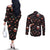 Retro Universe Deku My Hero Academia Couples Matching Off The Shoulder Long Sleeve Dress and Long Sleeve Button Shirt Anime Mid Cosmic Pattern Style