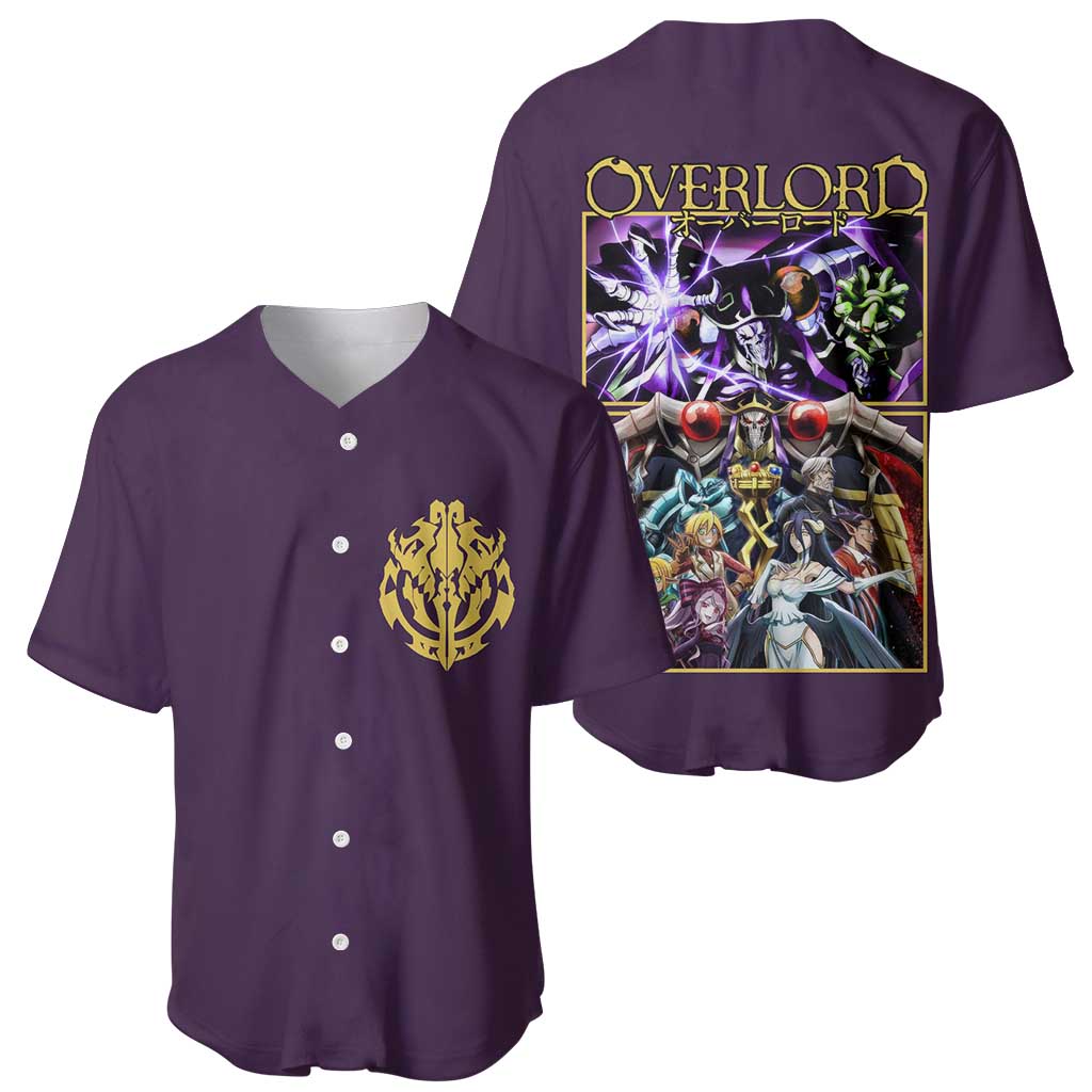 Ainz Ooal Gown Overlord Baseball Jersey Anime Style