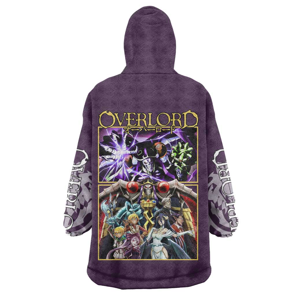 Ainz Ooal Gown Overlord Wearable Blanket Hoodie Anime Style
