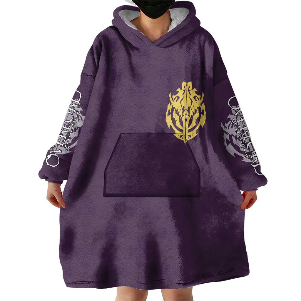 Ainz Ooal Gown Overlord Wearable Blanket Hoodie Anime Style