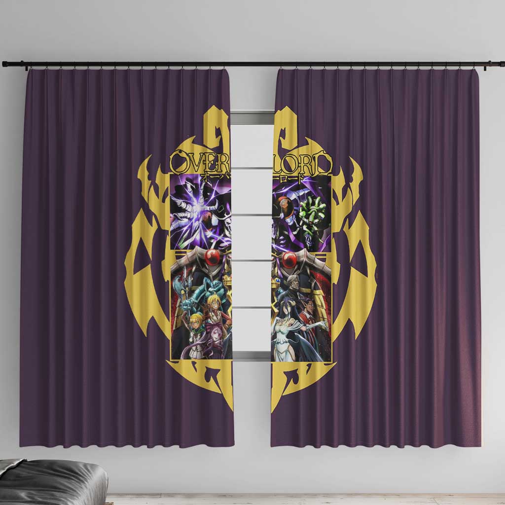 Ainz Ooal Gown Overlord Window Curtain Anime Style