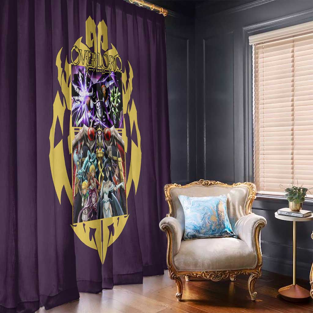 Ainz Ooal Gown Overlord Window Curtain Anime Style