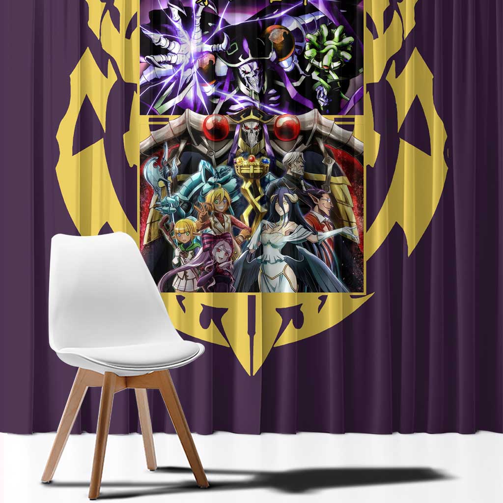 Ainz Ooal Gown Overlord Window Curtain Anime Style