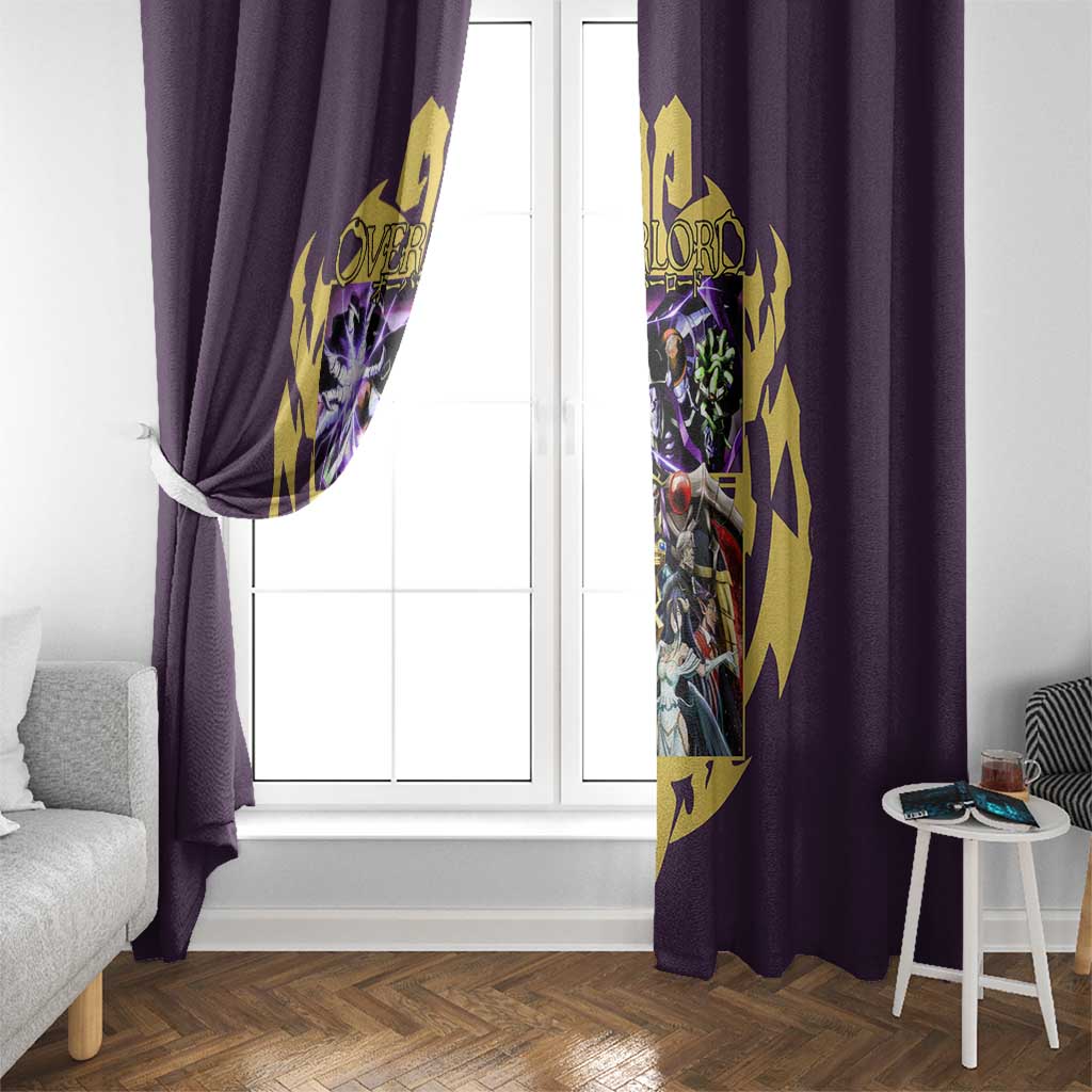 Ainz Ooal Gown Overlord Window Curtain Anime Style
