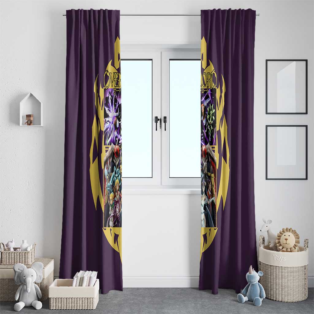 Ainz Ooal Gown Overlord Window Curtain Anime Style