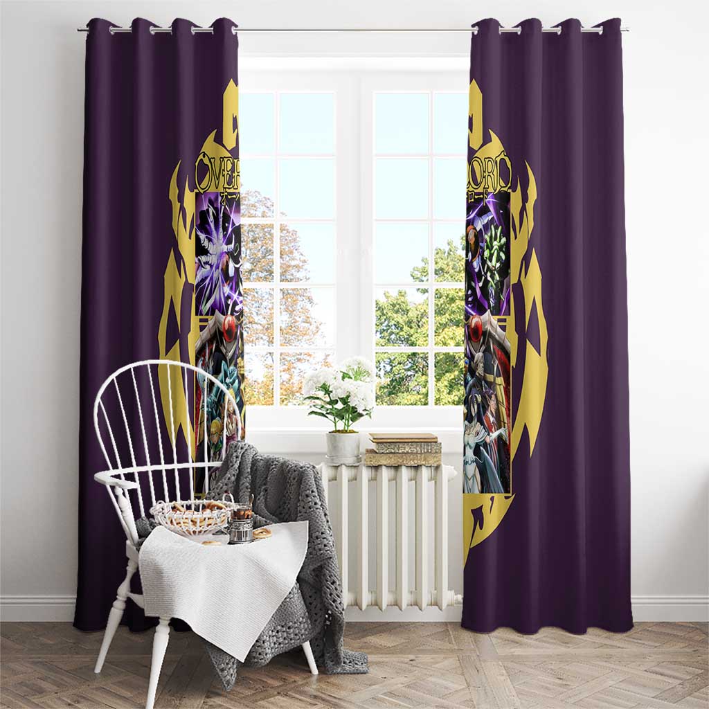 Ainz Ooal Gown Overlord Window Curtain Anime Style