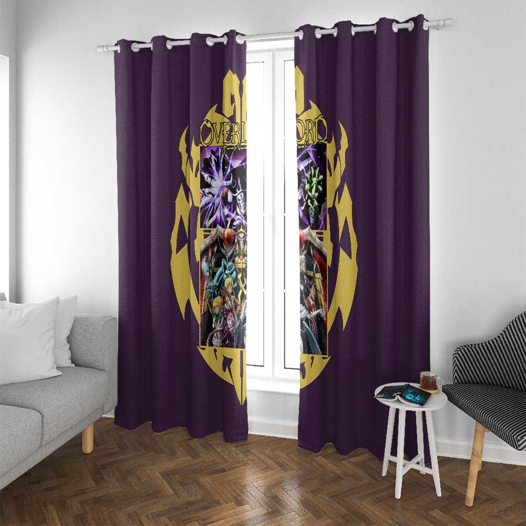Ainz Ooal Gown Overlord Window Curtain Anime Style