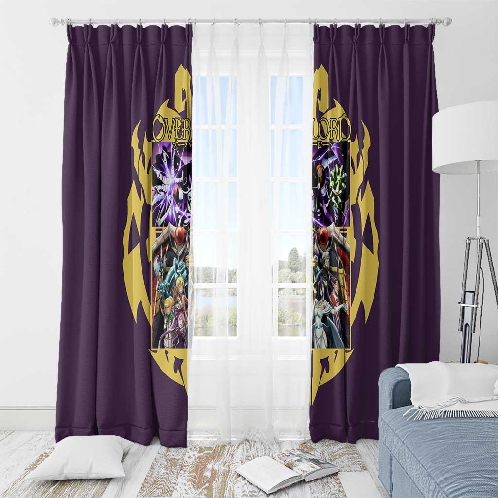 Ainz Ooal Gown Overlord Window Curtain Anime Style