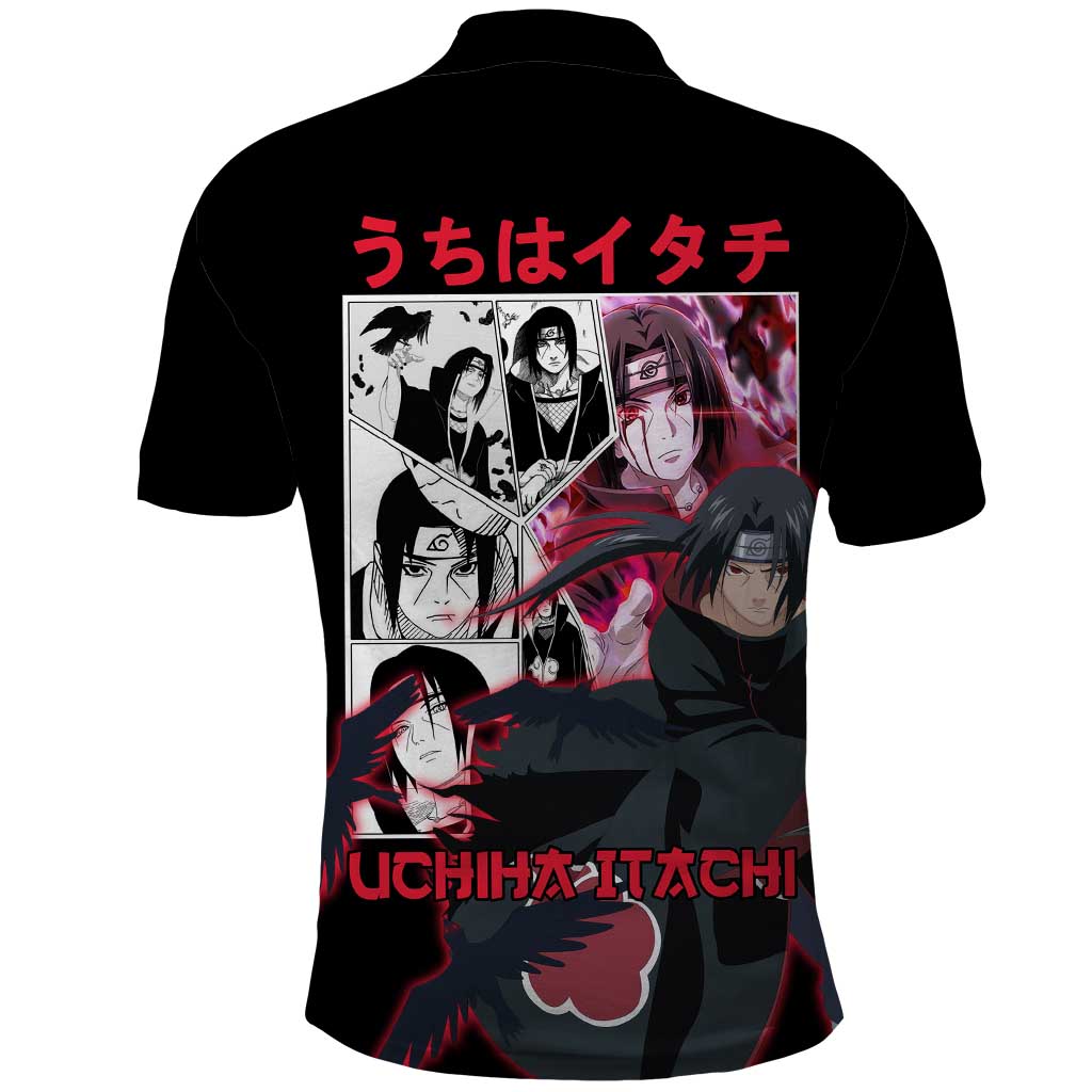 Uchiha Itachi V3 Naruto Polo Shirt Anime Style
