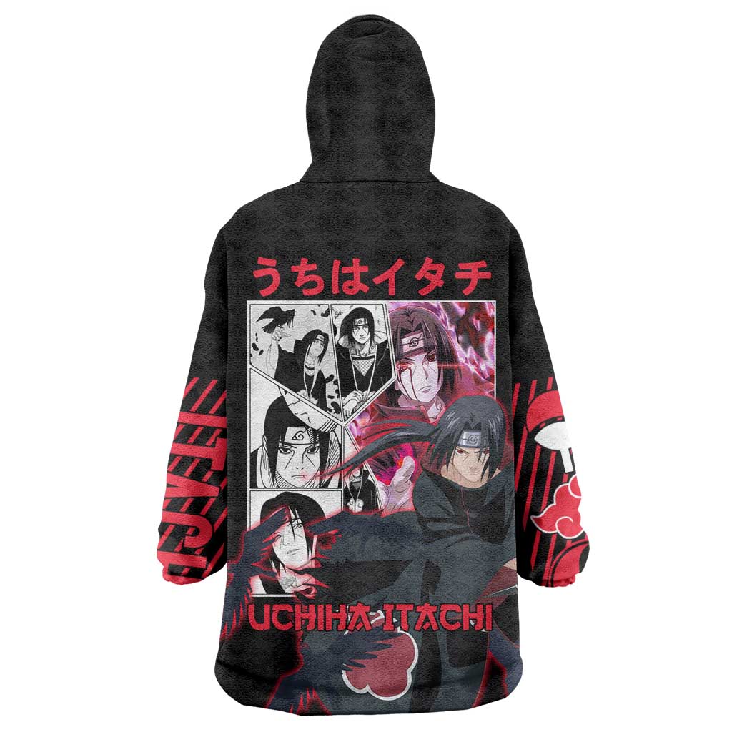 Uchiha Itachi V3 Naruto Wearable Blanket Hoodie Anime Style