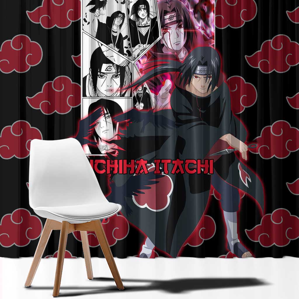 Uchiha Itachi V3 Naruto Window Curtain Anime Style
