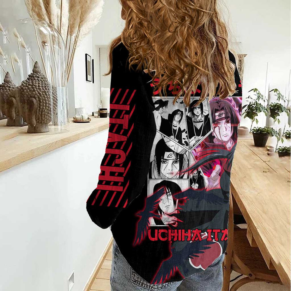Uchiha Itachi V3 Naruto Women Casual Shirt Anime Style