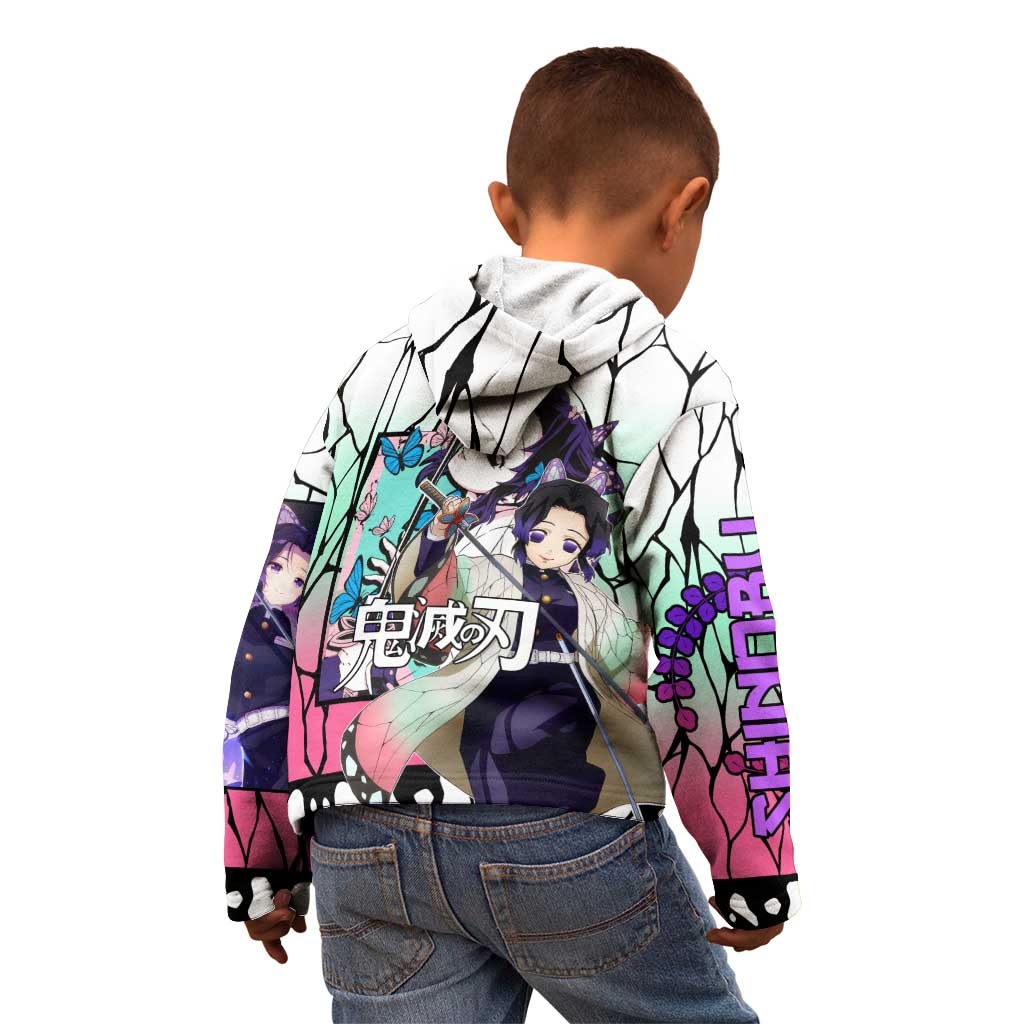 Kocho Shinobu Haori Demon Slayer Kid Hoodie Anime Style