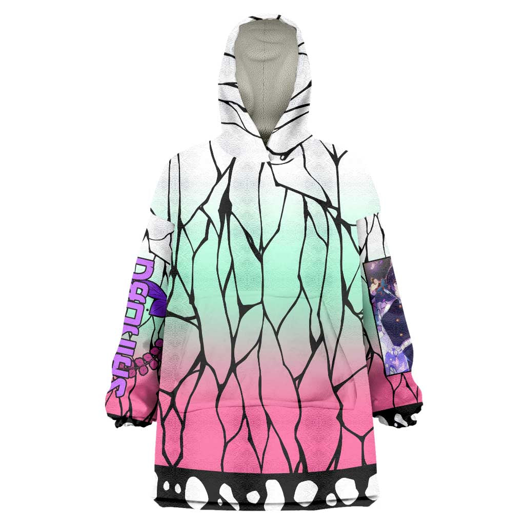 Kocho Shinobu Haori Demon Slayer Wearable Blanket Hoodie Anime Style