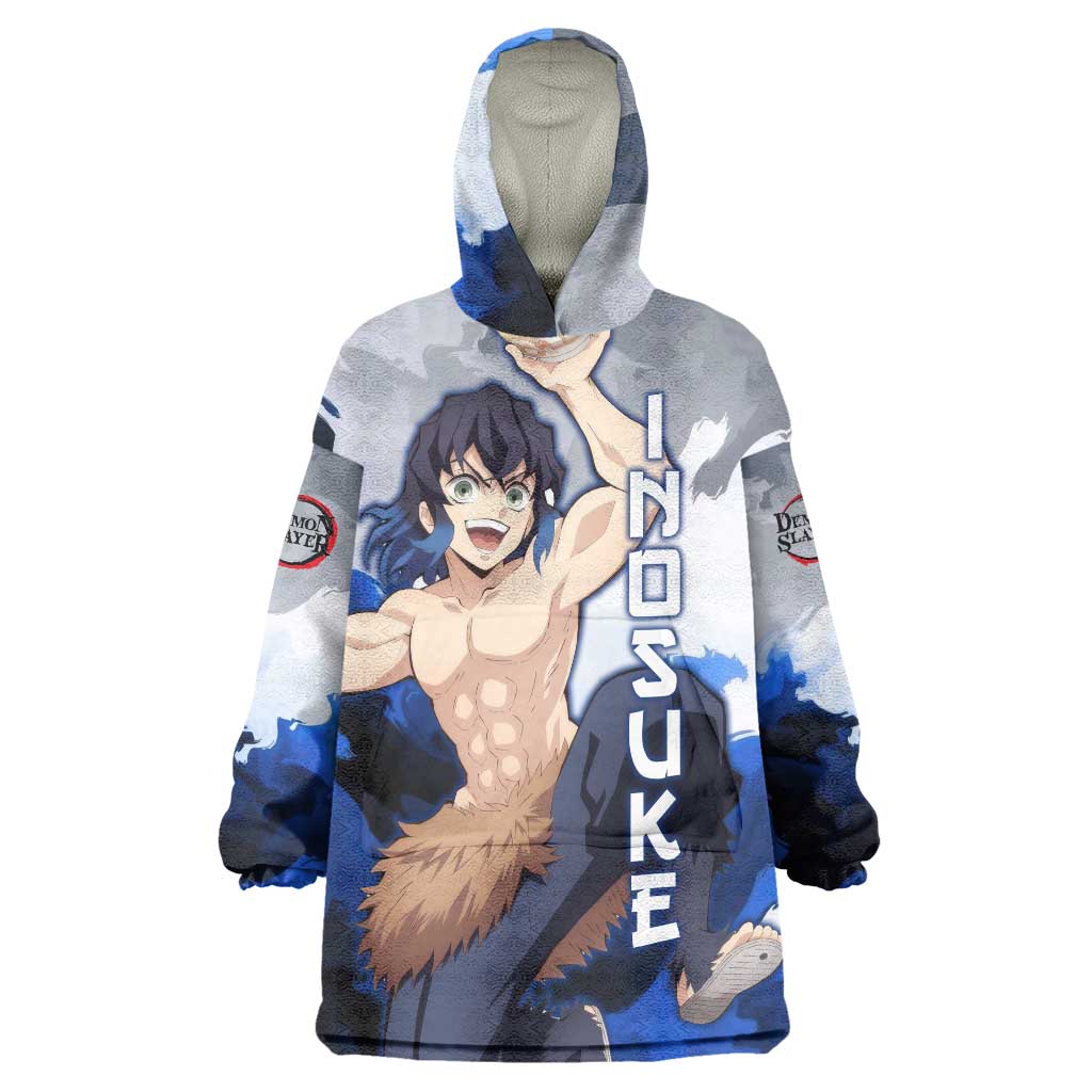 Inosuke - Demon Slayer Wearable Blanket Hoodie Anime Style