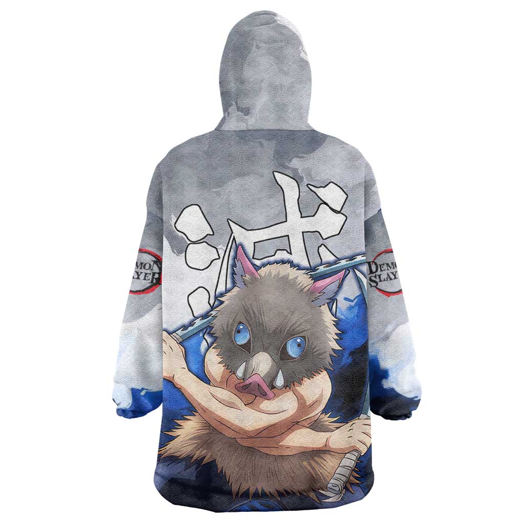 Inosuke - Demon Slayer Wearable Blanket Hoodie Anime Style