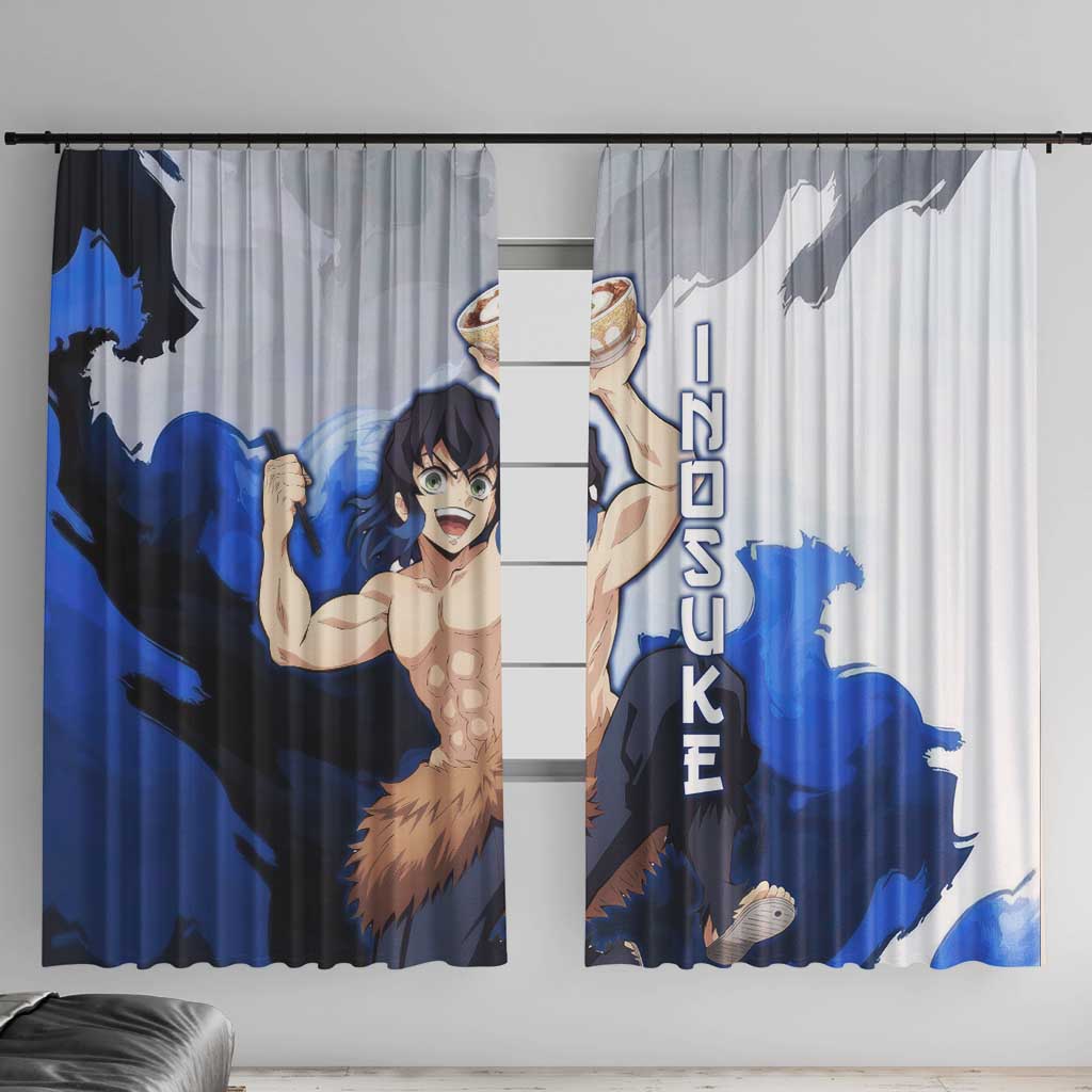 Inosuke - Demon Slayer Window Curtain Anime Style