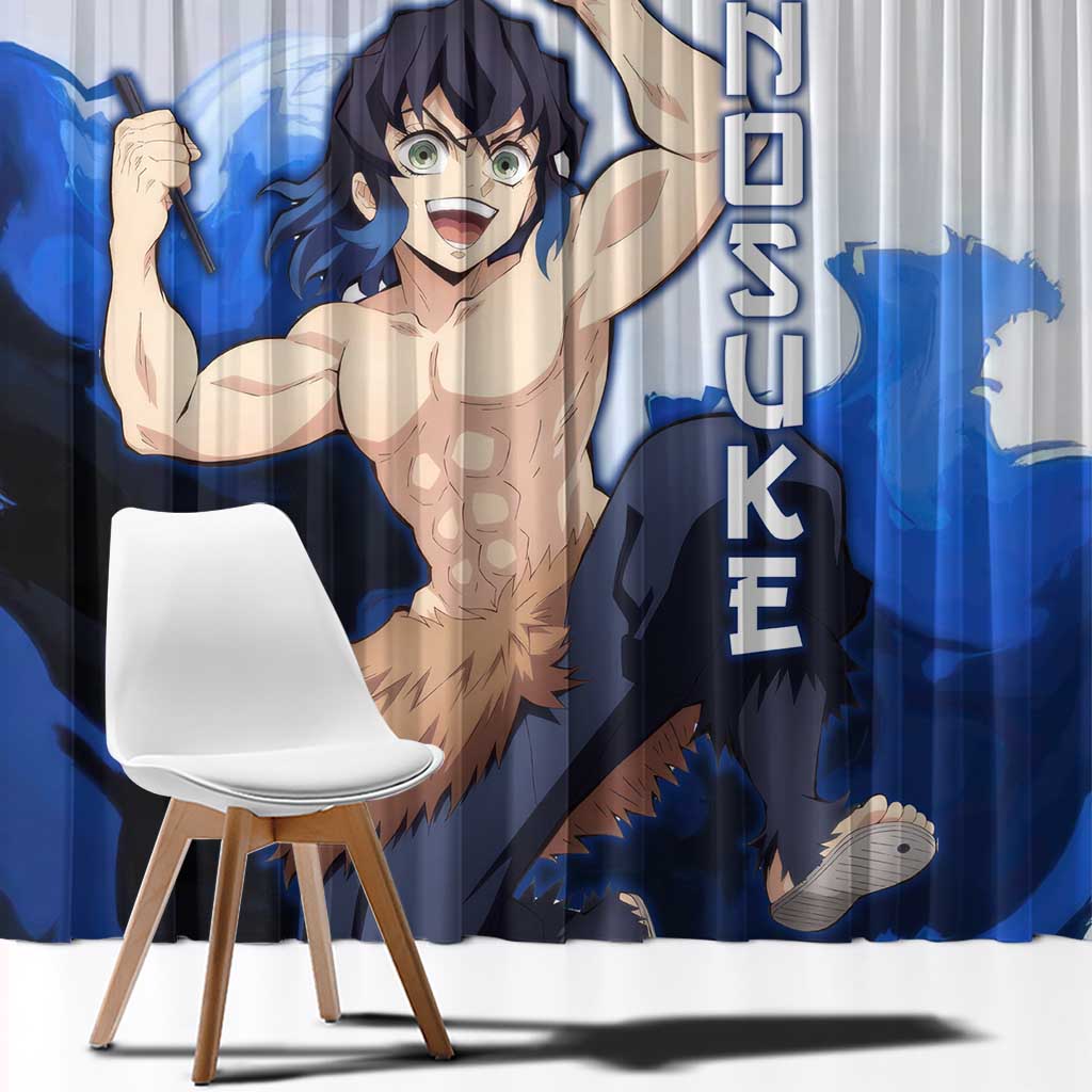 Inosuke - Demon Slayer Window Curtain Anime Style