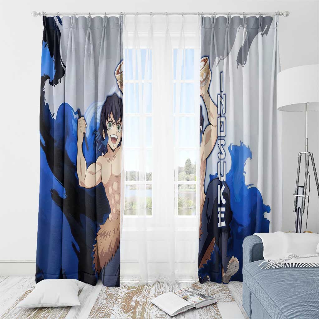 Inosuke - Demon Slayer Window Curtain Anime Style
