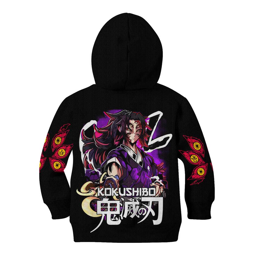 Kokushibo Demon Slayer Kid Hoodie Anime Style TS04